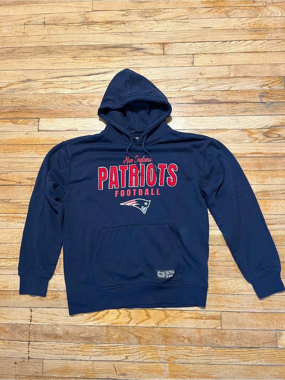 Ultra Game Men's Large Blue Hoodie – New England Patriots